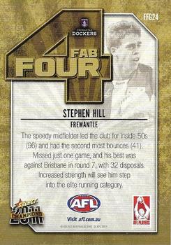 2011 Select AFL Champions - Fab Four Gold #FFG24 Stephen Hill Back